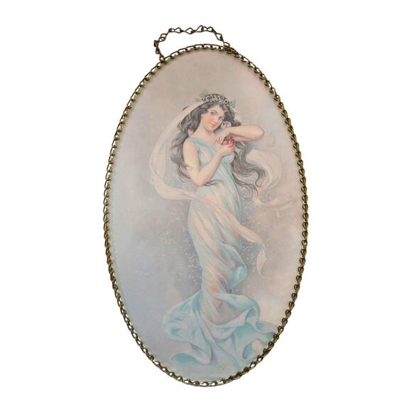 Vintage Anheuser-Busch Advertising Four Seasons Fair Maiden Framed Art - Picture 11 of 11